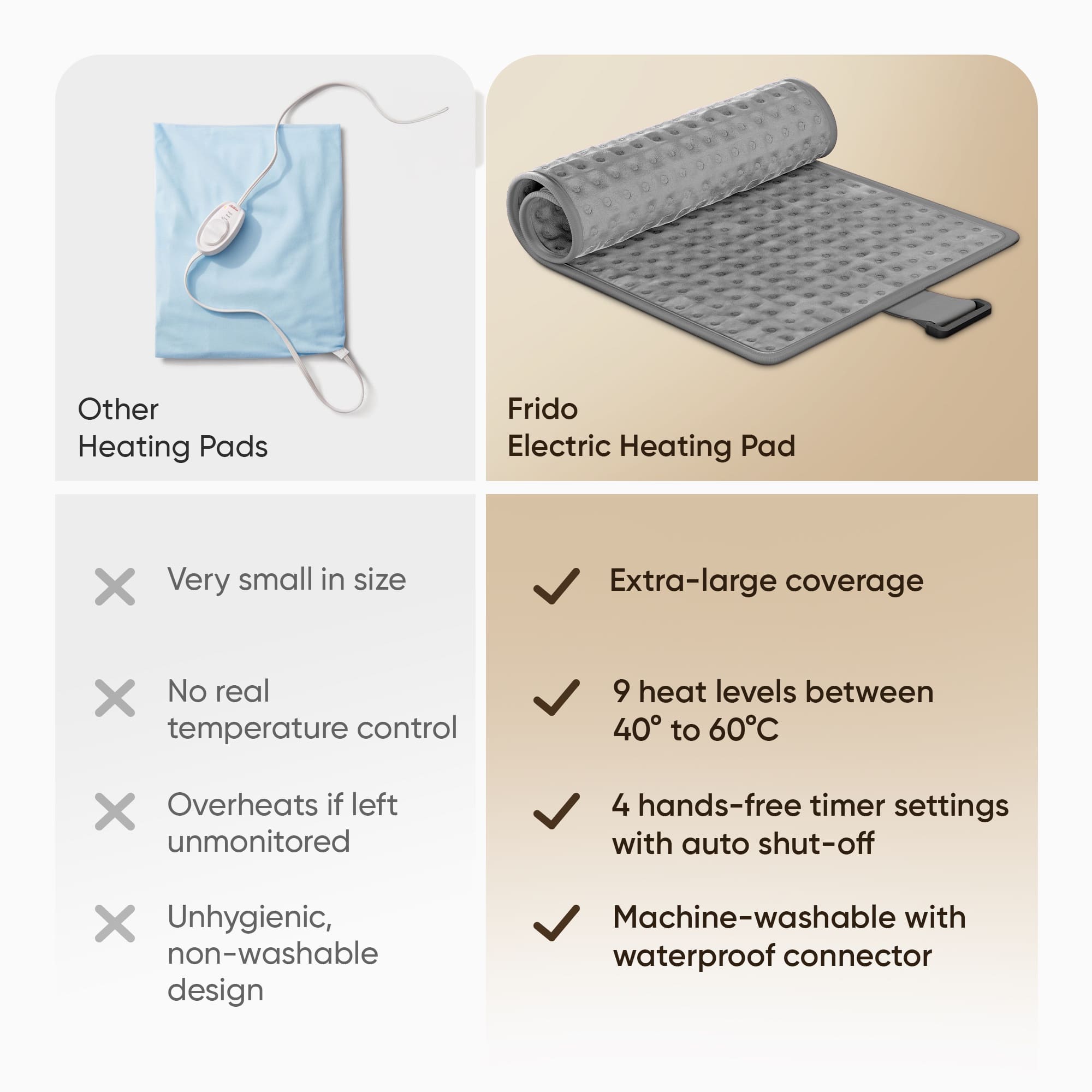Electric Heating Pad Brown Orthopaedic Heating Belt For Pain Relief