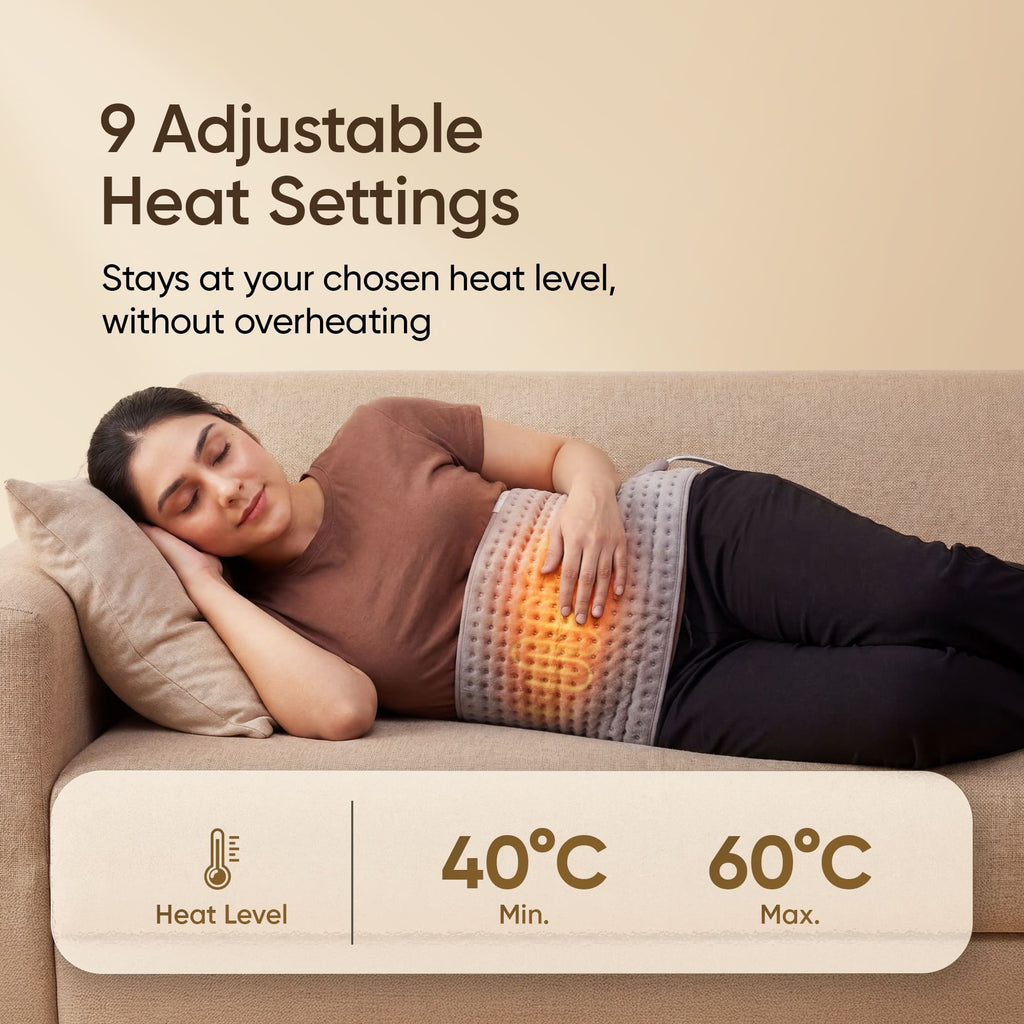 Electric Heating Pad Brown Orthopaedic Heating Belt For Pain Relief