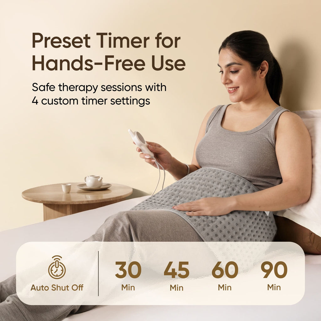 Electric Heating Pad Brown Orthopaedic Heating Belt For Pain Relief